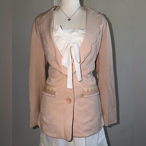 Liz Lisa Scalloped Blazer